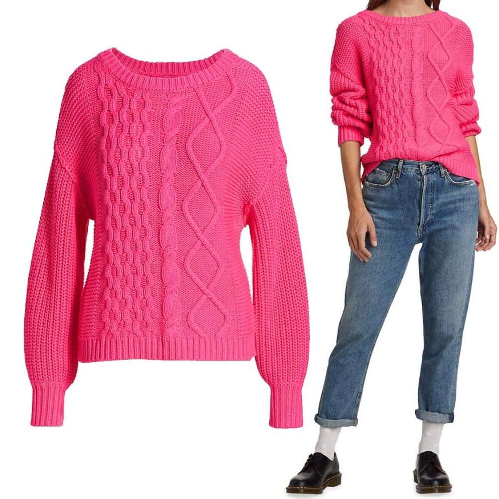 Free People Dream Mixed-Knit Hibiscus Highlight Sweater - Picture 3 of 16